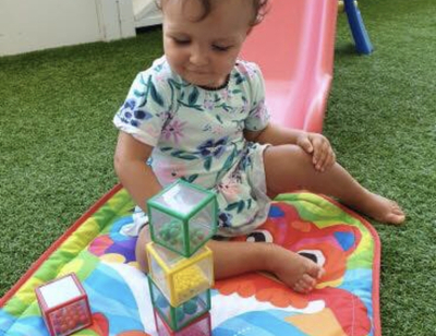 Child Playing with Blocks