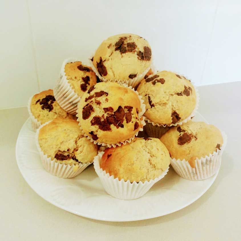 Banana and Choc Chip Muffins