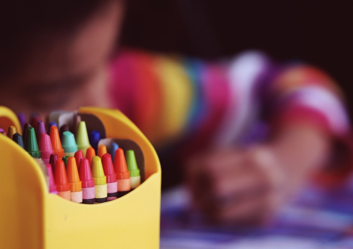 children's box of crayons