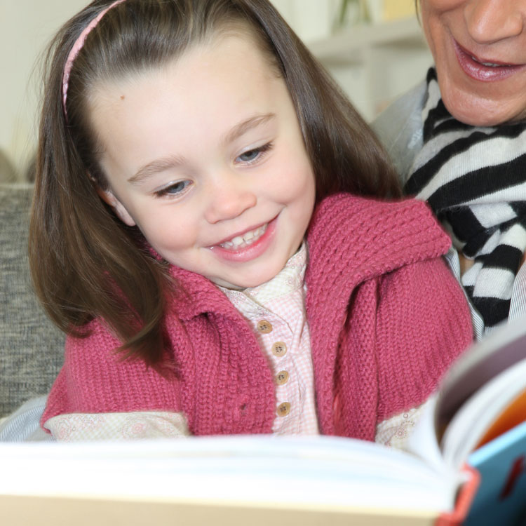 child learning a language