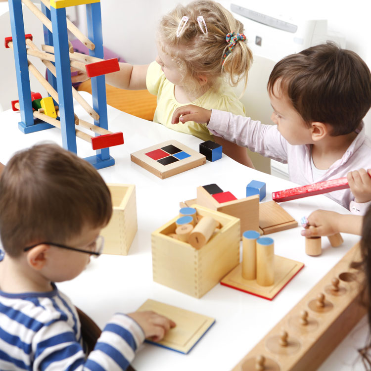 children playing as a group